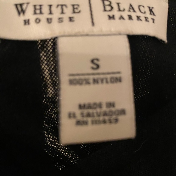 Black gauze-y top from WhiteHouse/BlackMarket. Never worn. Size small. - Picture 3 of 3